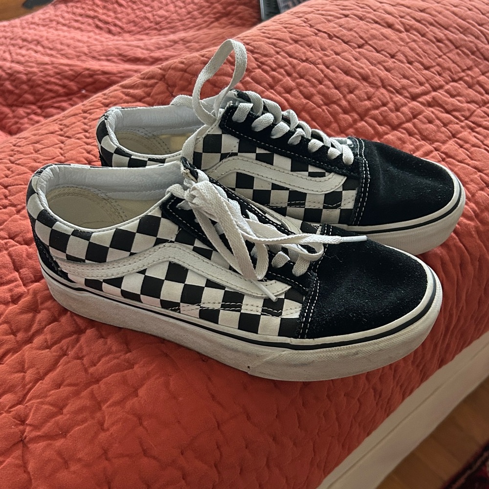 Black and White Checkered Vans